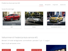 Tablet Screenshot of fredericia-autoservice.dk